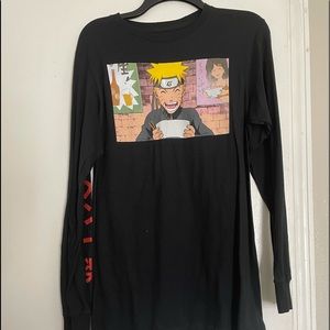 Naruto Shippuden long sleeve black shirt